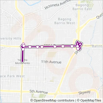 JEEP Bus Line Map