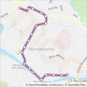 JEEP Bus Line Map