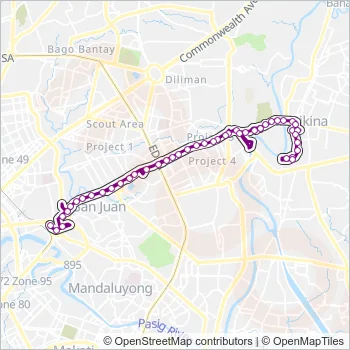 JEEP Bus Line Map