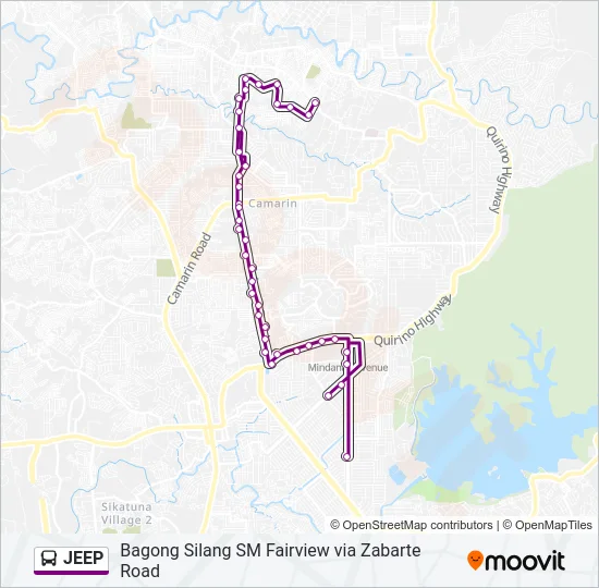 JEEP Bus Line Map