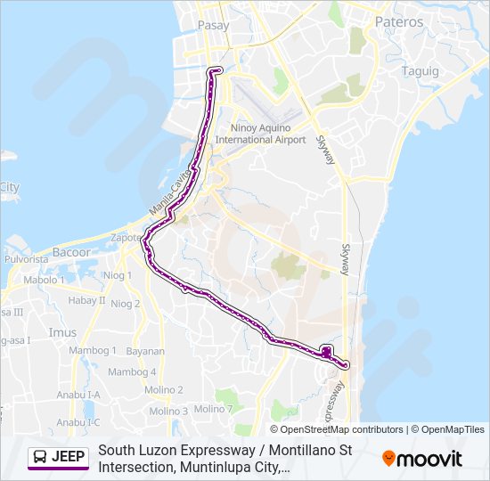 JEEP Bus Line Map