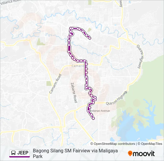 JEEP Bus Line Map