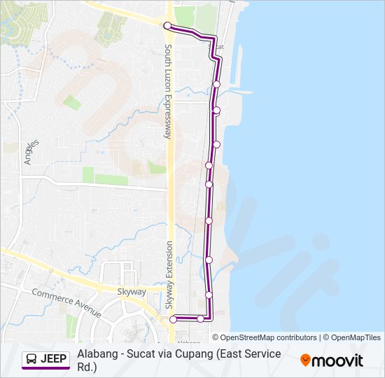 JEEP bus Line Map