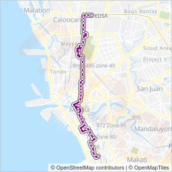 JEEP Bus Line Map