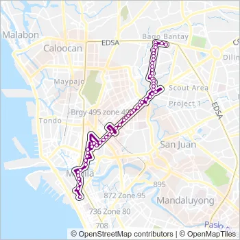 JEEP Bus Line Map