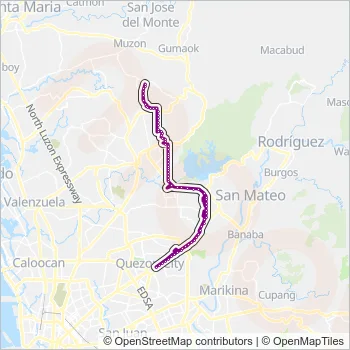 JEEP Bus Line Map