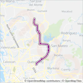 JEEP Bus Line Map