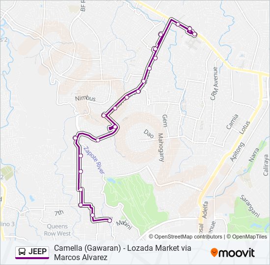 Zapote Las Pinas Map Jeep Route: Schedules, Stops & Maps - M Gawaran Ave, Bacoor City,  Manila‎→Alabang-Zapote Road, Las Piñas City, Manila (Updated)