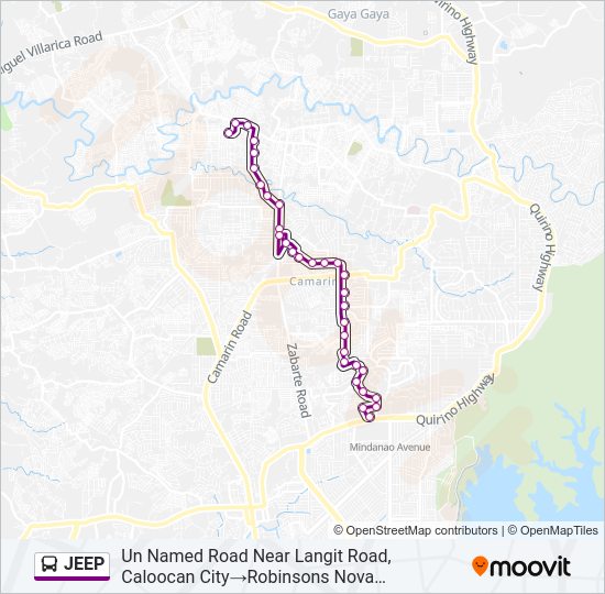 JEEP bus Line Map