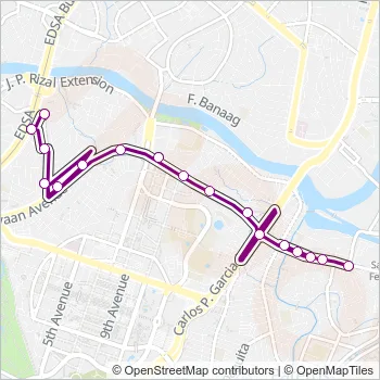 JEEP Bus Line Map