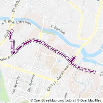 JEEP Bus Line Map