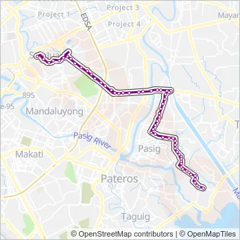JEEP Bus Line Map