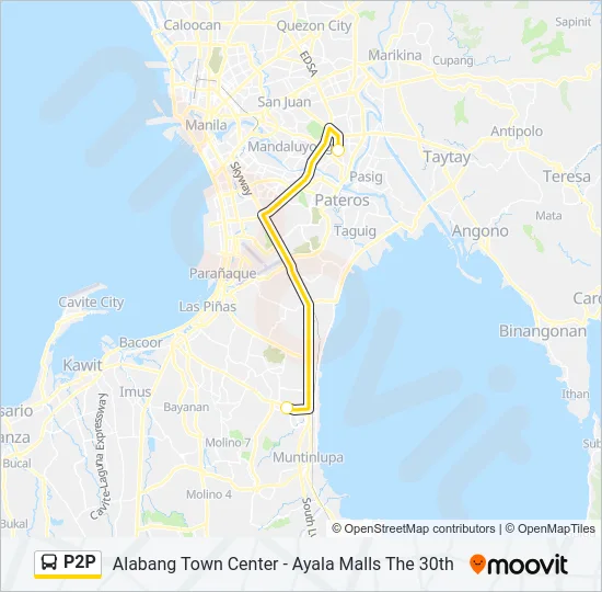 P2P Bus Line Map