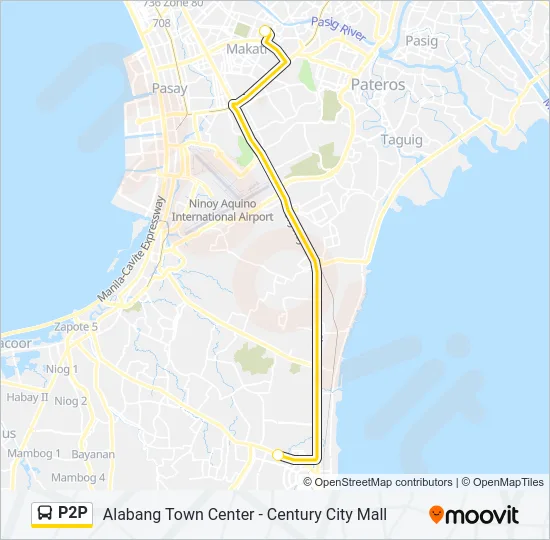 P2P Bus Line Map