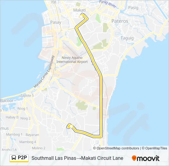 P2P Bus Line Map