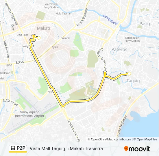 P2P Bus Line Map