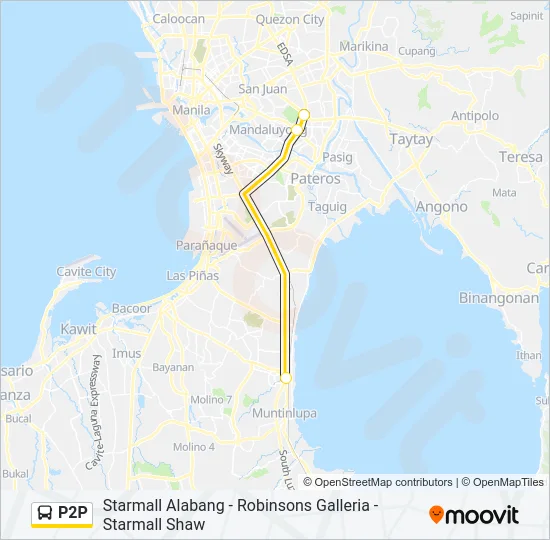 P2P Bus Line Map