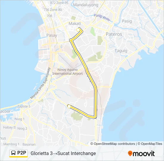 P2P Bus Line Map