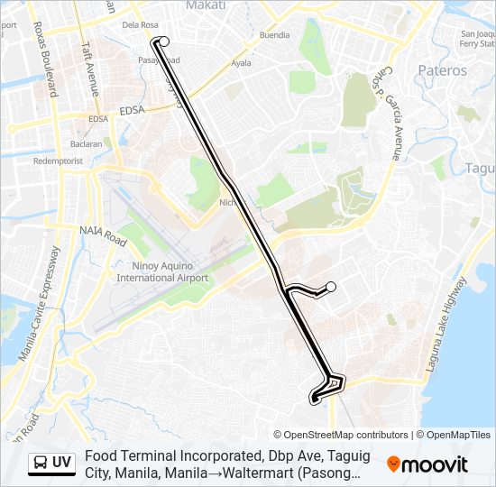 UV Bus Line Map