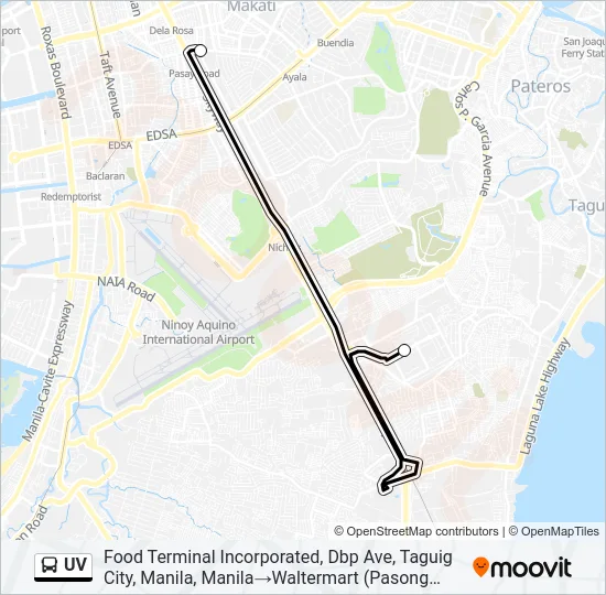 UV Bus Line Map