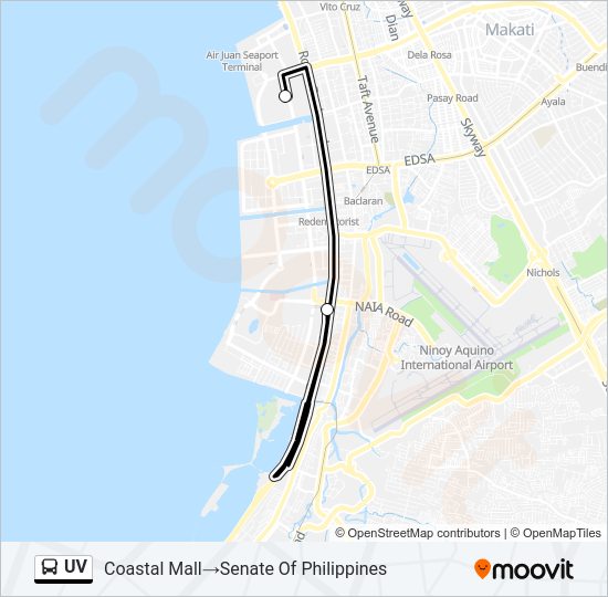 UV bus Line Map