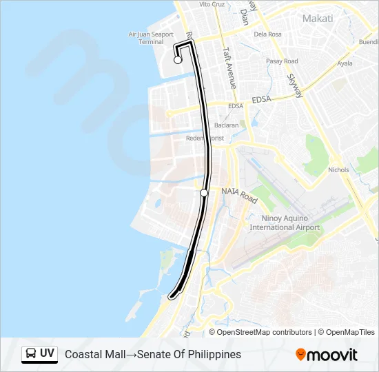 UV Bus Line Map