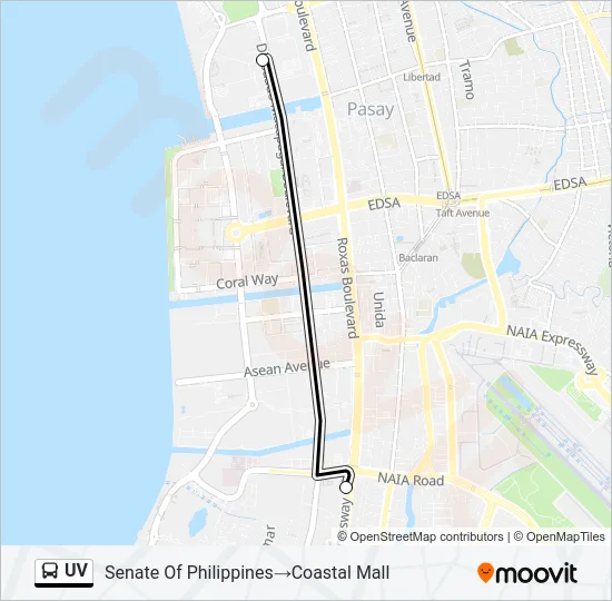 UV Bus Line Map