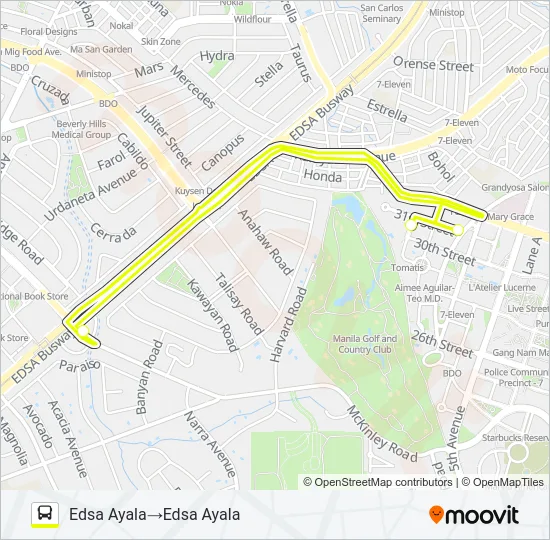 UPPER WEST EXPRESS Bus Line Map