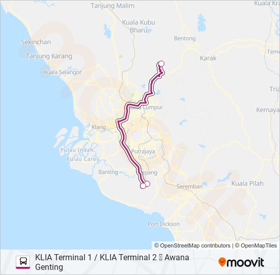 GTGKLIA bus Line Map