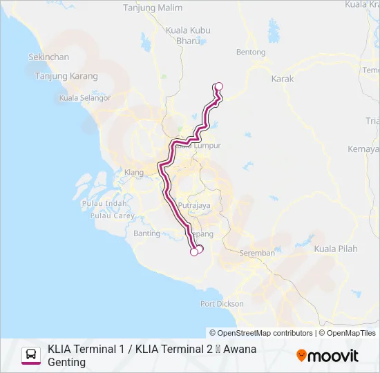 GTGKLIA Bus Line Map