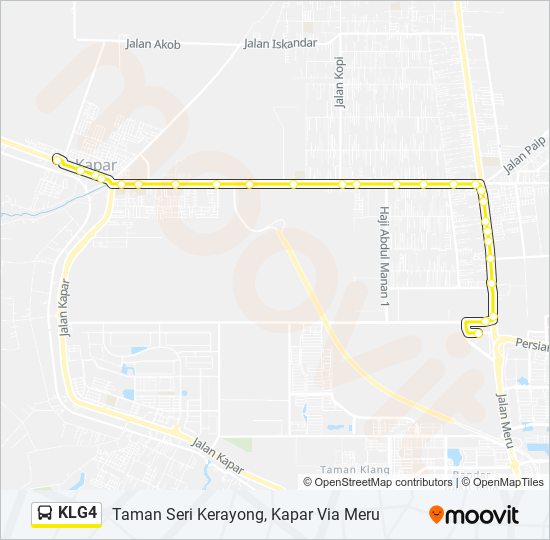 KLG4 bus Line Map