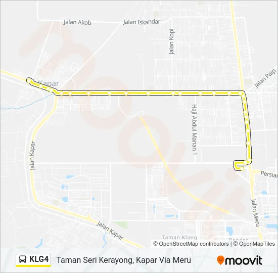 KLG4 Bus Line Map