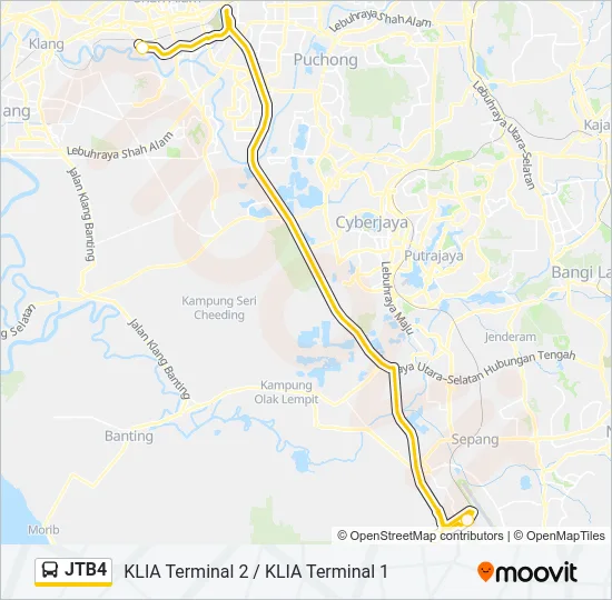 JTB4 Bus Line Map