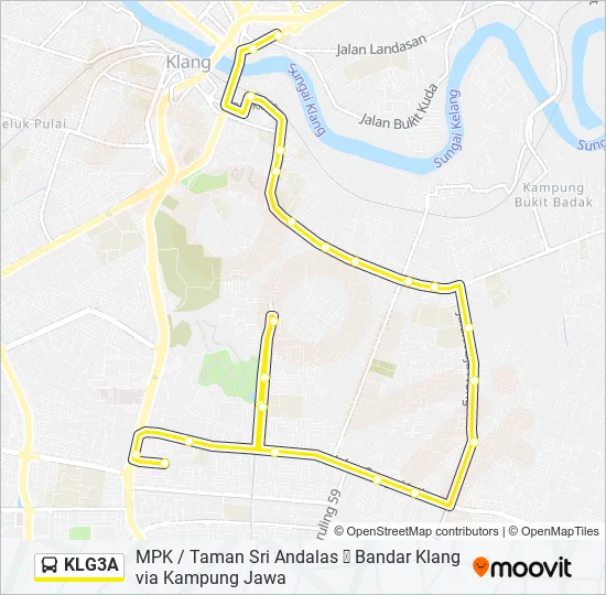 KLG3A Bus Line Map