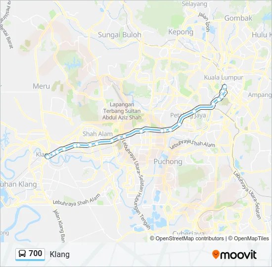 700 Bus Line Map