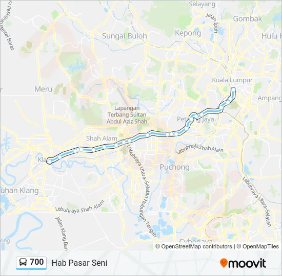 700 Bus Line Map