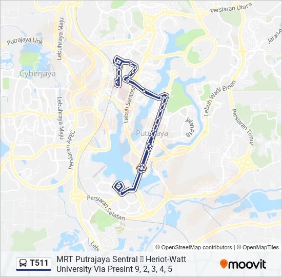 T511  Line Map