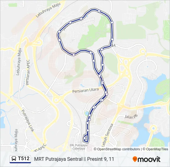 T512  Line Map