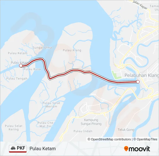 PKF Ferry Line Map