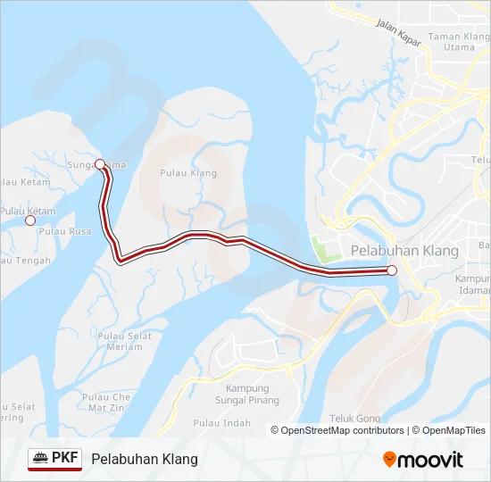 PKF Ferry Line Map