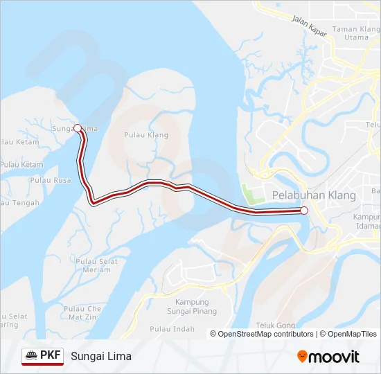 PKF Ferry Line Map