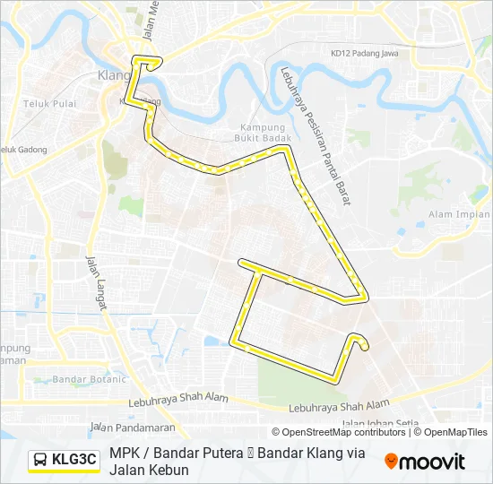 KLG3C Bus Line Map