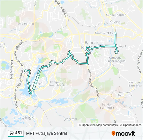 451  Line Map