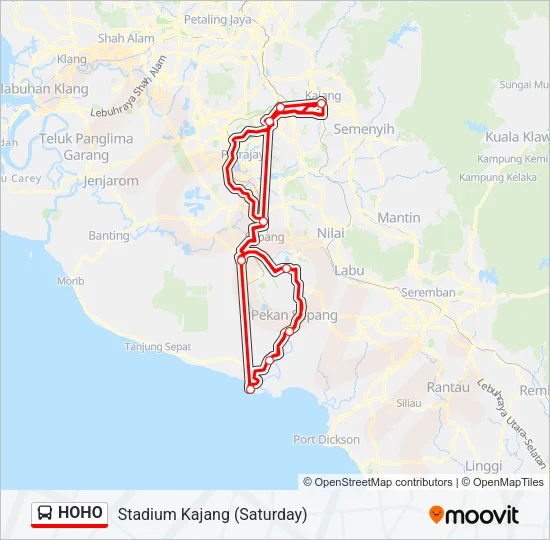 HOHO Bus Line Map