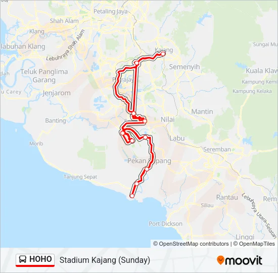HOHO Bus Line Map