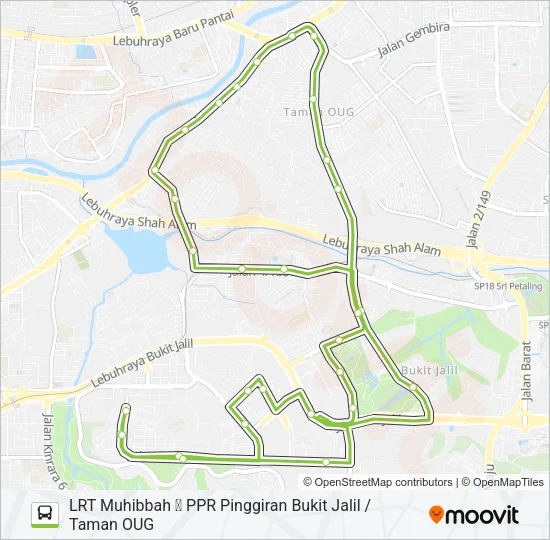 GOKL-14 Bus Line Map