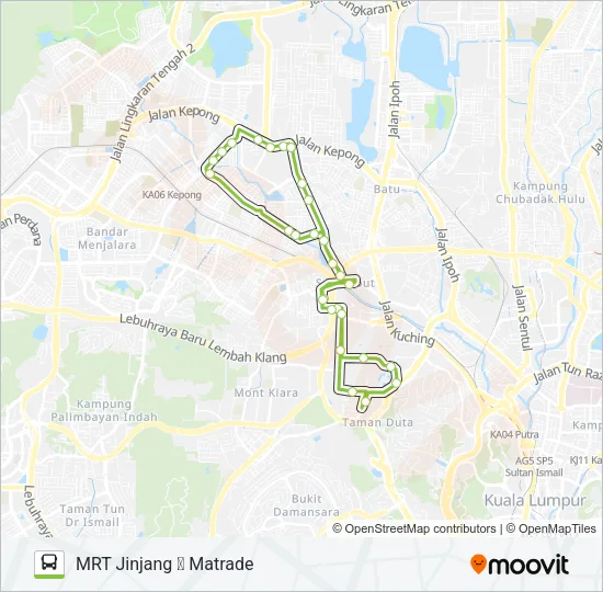 GOKL-13-(MAGENTA) Bus Line Map