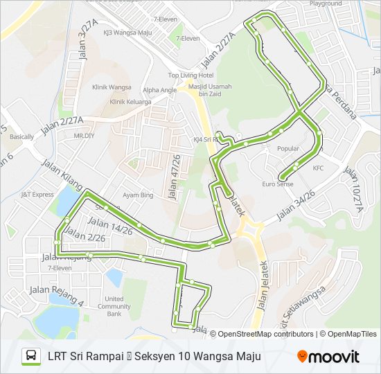 GOKL-09-(CHOCOLATE) bus Line Map