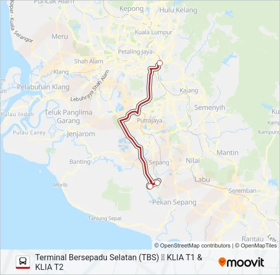 STARMART2 Bus Line Map