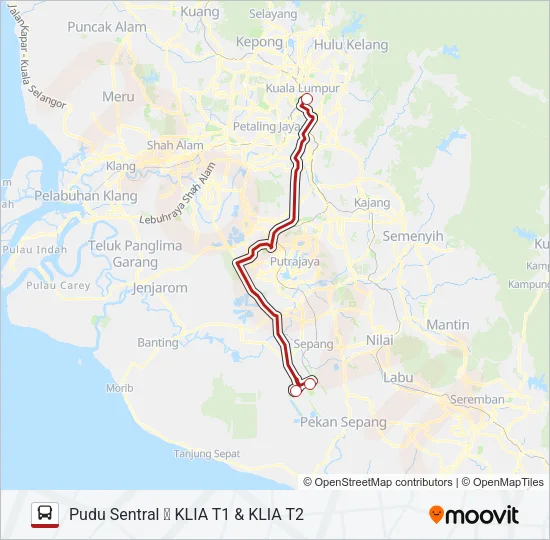 STARMART1 Bus Line Map